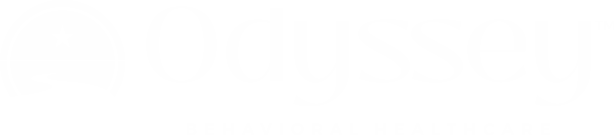 Odyssey Behavioral Health logo - white