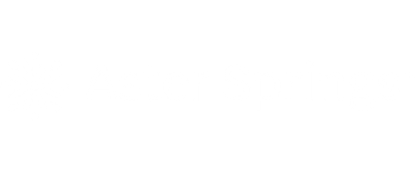 Aster Springs Logo - White
